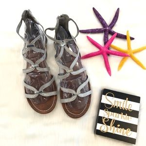 NWOB Carlos Santana Silver Sandals Size 7 1/2